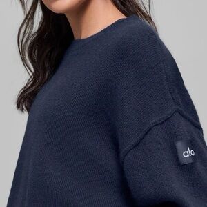 ALO Yoga Wool Cashmere Cropped Sweater XS retails 298 FREE SHIP